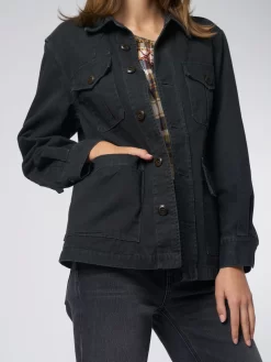 The Pleated Army Jacket Black -Orciani Store the great the pleated army jacket black 5