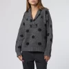 The Polkadot Henley Pull Over Charcoal