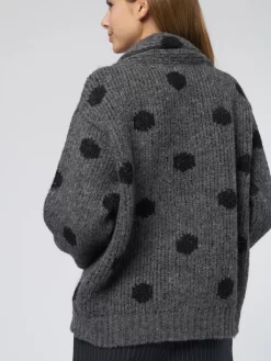 The Polkadot Henley Pull Over Charcoal -Orciani Store the great the polkadot henley pull over charcoal 4