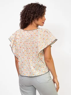 The Whip Stitched Flounce To Pastel Floral -Orciani Store the great the whip stitched flounce to pastel flor 2