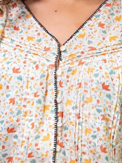 The Whip Stitched Flounce To Pastel Floral -Orciani Store the great the whip stitched flounce to pastel flor 5