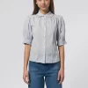 Gemma Blouse Navy Stripe