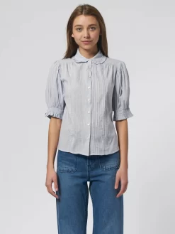 Gemma Blouse Navy Stripe