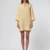Lucca Shirt Dress Yellow Stripe