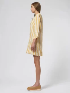 Lucca Shirt Dress Yellow Stripe -Orciani Store trovata lucca shirt dress yellow stripe 2