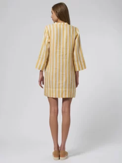 Lucca Shirt Dress Yellow Stripe -Orciani Store trovata lucca shirt dress yellow stripe 3
