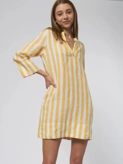Lucca Shirt Dress Yellow Stripe -Orciani Store trovata lucca shirt dress yellow stripe 6