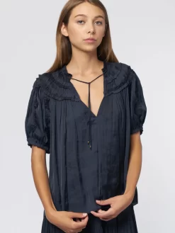 ULLA JOHNSON Aimee Top Midnight -Orciani Store ulla johnson aimee top midnight 4