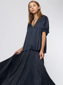 ULLA JOHNSON Aimee Top Midnight -Orciani Store ulla johnson aimee top midnight 7