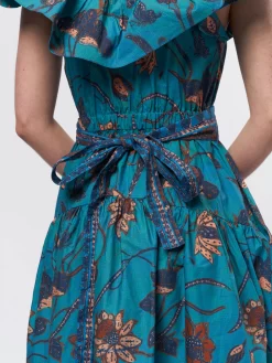 ULLA JOHNSON Amira Dress Lagoon -Orciani Store ulla johnson amira dress lagoon 8