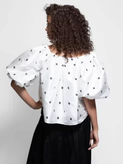 ULLA JOHNSON Amoy Top Blanc -Orciani Store ulla johnson amoy top blanc 2