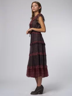 ULLA JOHNSON Arisa Dress Garnet -Orciani Store ulla johnson arisa dress garnet 3