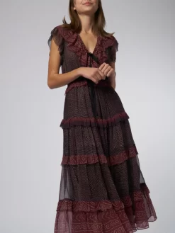 ULLA JOHNSON Arisa Dress Garnet -Orciani Store ulla johnson arisa dress garnet 8