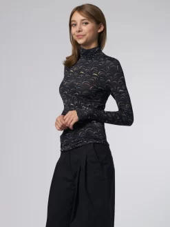 ULLA JOHNSON Aurelia Turtleneck Obsidian -Orciani Store ulla johnson aurelia turtleneck obsidian 2