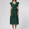ULLA JOHNSON Bendetta Dress Peacock