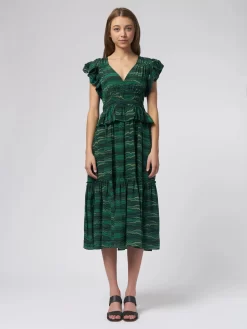 ULLA JOHNSON Bendetta Dress Peacock