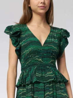 ULLA JOHNSON Bendetta Dress Peacock -Orciani Store ulla johnson bendetta dress peacock 8