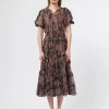 ULLA JOHNSON Cara Dress Coral