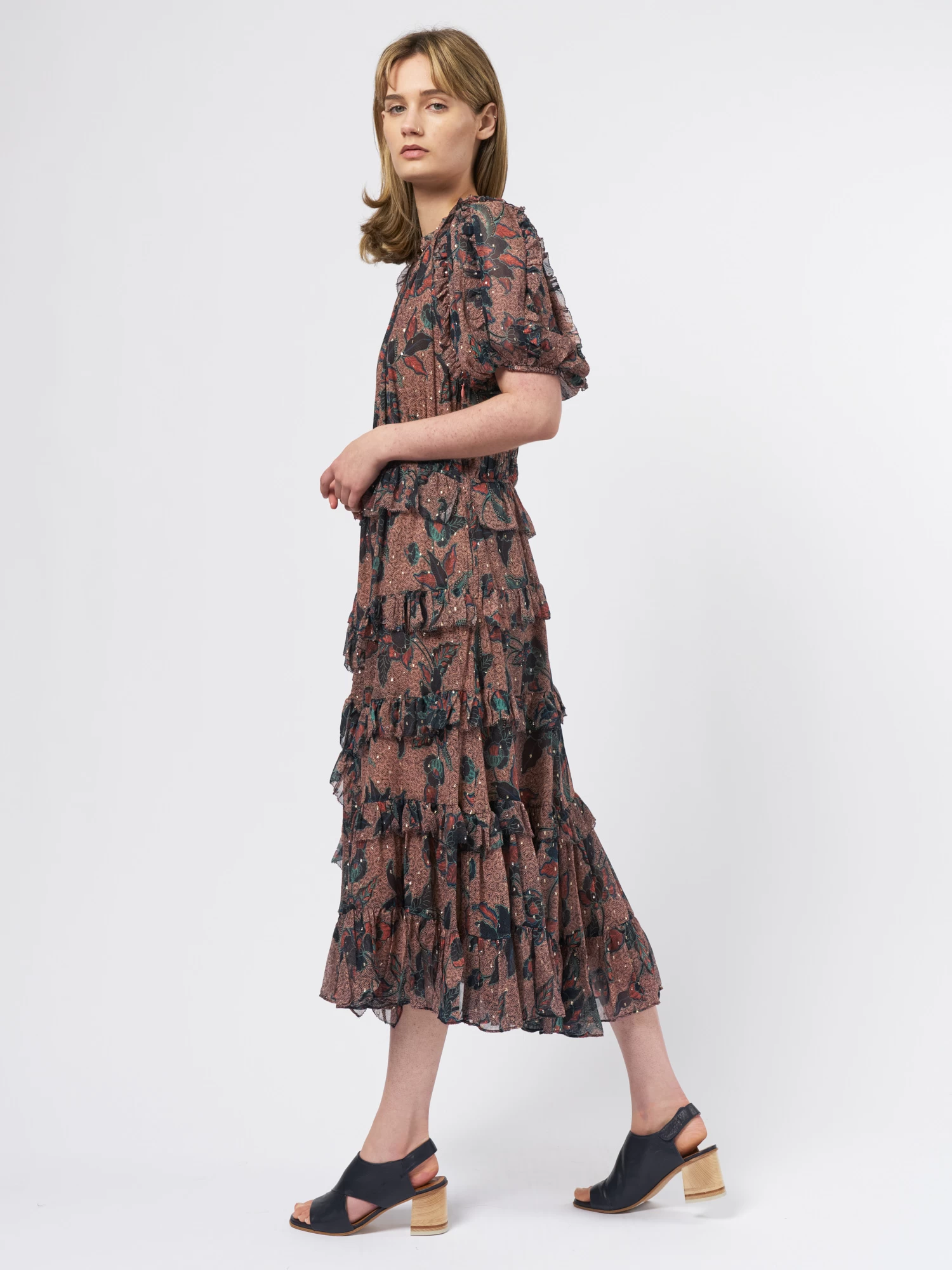 ULLA JOHNSON Cara Dress Coral 5 ULLA JOHNSON Cara Dress Coral - Image 5