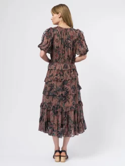 ULLA JOHNSON Cara Dress Coral 15 ULLA JOHNSON Cara Dress Coral -Orciani Store ulla johnson cara dress coral 5