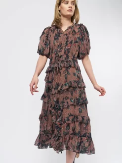 ULLA JOHNSON Cara Dress Coral 18 ULLA JOHNSON Cara Dress Coral -Orciani Store ulla johnson cara dress coral 8