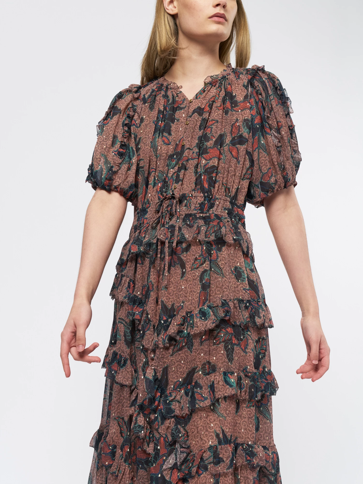 ULLA JOHNSON Cara Dress Coral 10 ULLA JOHNSON Cara Dress Coral - Image 10