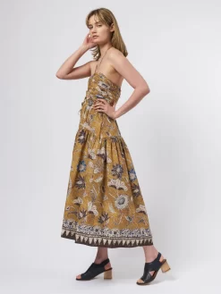 ULLA JOHNSON Ella Dress Oleander -Orciani Store ulla johnson ella dress oleander 3