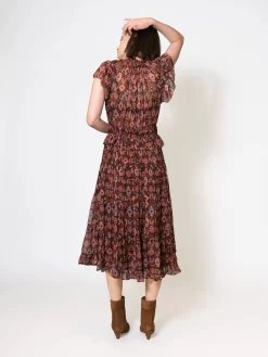 ULLA JOHNSON Emine Dress Garnet -Orciani Store ulla johnson emine dress garnet 3