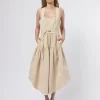 ULLA JOHNSON Enzo Dress Sand