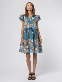 ULLA JOHNSON Gail Dress Lapis