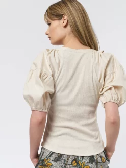 ULLA JOHNSON Harlowe Pullover Ivory -Orciani Store ulla johnson harlowe pullover ivory 5