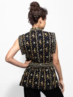 ULLA JOHNSON Indira Vest Noir -Orciani Store ulla johnson indira vest noir 2