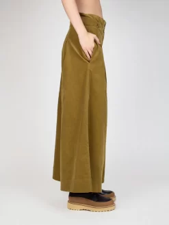 ULLA JOHNSON Kiva Culottes Tapenade -Orciani Store ulla johnson kiva culottes tapenade 2