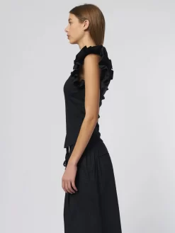 ULLA JOHNSON Koa Top Noir -Orciani Store ulla johnson koa top noir 2