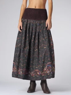 ULLA JOHNSON Lena Skirt Obsidian
