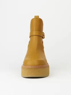 ULLA JOHNSON Lennox Ankle Buckle Boot Sand -Orciani Store ulla johnson lennox ankle buckle boot sand 2