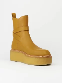 ULLA JOHNSON Lennox Ankle Buckle Boot Sand -Orciani Store ulla johnson lennox ankle buckle boot sand 3