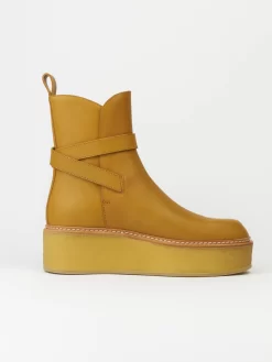 ULLA JOHNSON Lennox Ankle Buckle Boot Sand -Orciani Store ulla johnson lennox ankle buckle boot sand 4