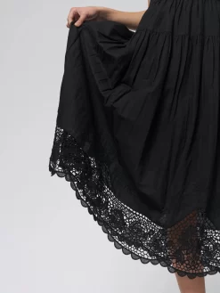 ULLA JOHNSON Leona Dress Noir -Orciani Store ulla johnson leona dress noir 8