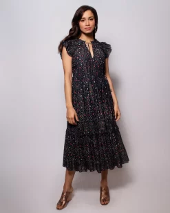 ULLA JOHNSON Linnea Dress Navy
