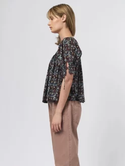 ULLA JOHNSON Lorraine Blouse Cobalt -Orciani Store ulla johnson lorraine blouse cobalt 2