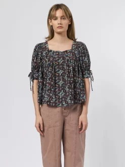 ULLA JOHNSON Lorraine Blouse Cobalt