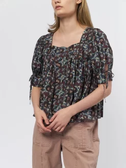 ULLA JOHNSON Lorraine Blouse Cobalt -Orciani Store ulla johnson lorraine blouse cobalt 4