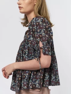 ULLA JOHNSON Lorraine Blouse Cobalt -Orciani Store ulla johnson lorraine blouse cobalt 5