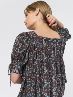 ULLA JOHNSON Lorraine Blouse Cobalt -Orciani Store ulla johnson lorraine blouse cobalt 6