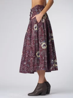 ULLA JOHNSON Lourdes Skirt Heliotrope -Orciani Store ulla johnson lourdes skirt heliotrope 3
