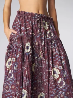 ULLA JOHNSON Lourdes Skirt Heliotrope -Orciani Store ulla johnson lourdes skirt heliotrope 5