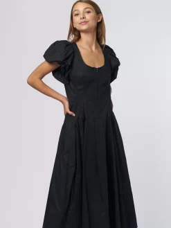 ULLA JOHNSON Malie Dress Noir -Orciani Store ulla johnson malie dress noir 2