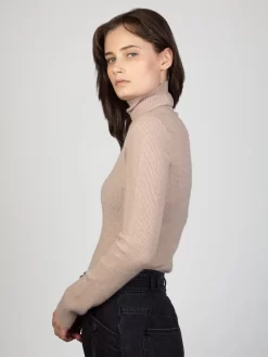 ULLA JOHNSON Mars Turtle Neck Dusty Rose -Orciani Store ulla johnson mars turtle neck dusty rose 2