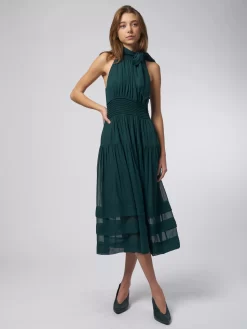 ULLA JOHNSON Maya Dress Everglade -Orciani Store ulla johnson maya dress everglade 2